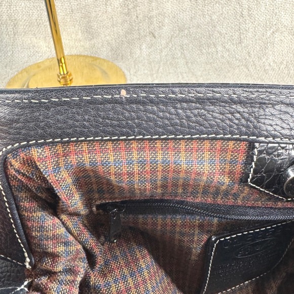 Vintage Brighton Black Leather Shoulder Bag Y2K Heart Charm - Picture 14 of 16